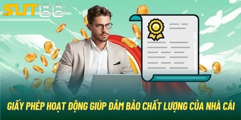 Giấy phép hoạt động SUT88 do nhiều đơn vị cấp phép